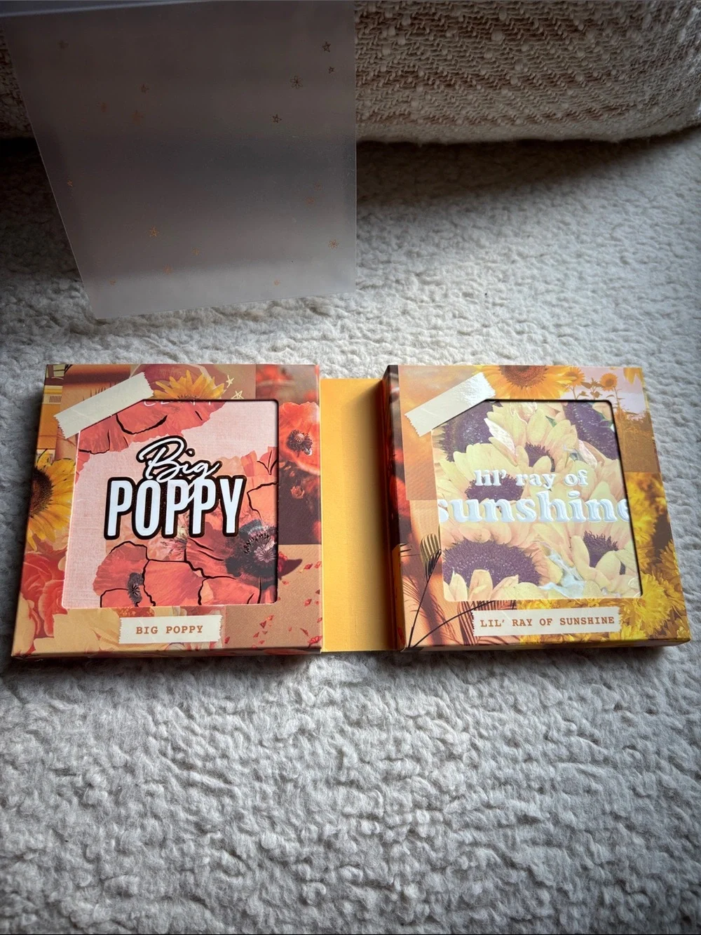 ColourPop Into Bloom Eyeshadow Palette Duo, Big Poppy, Lil Ray of Sunshine, NWT